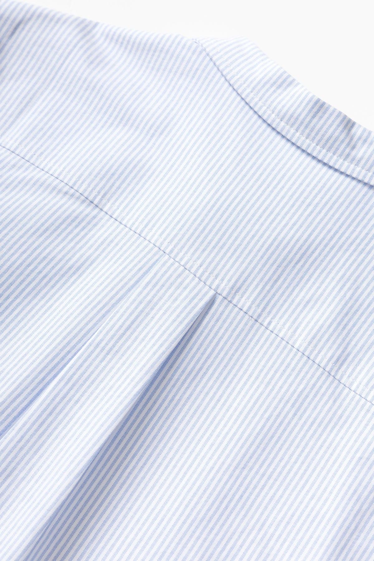 Blacksmith - 'Boxford' Short Sleeve Utility Shirt - Blue Stripe Product Image