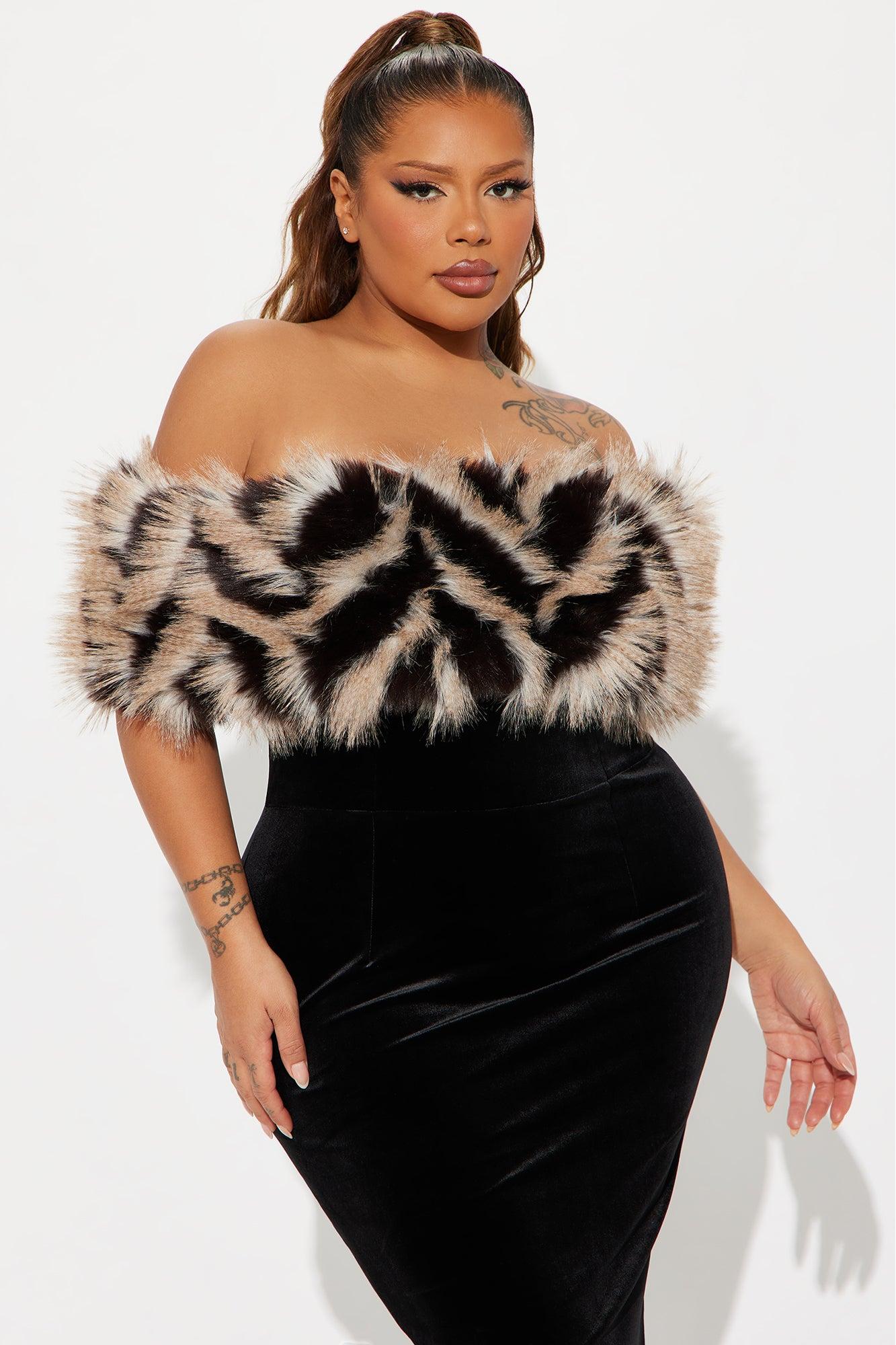 Diva Energy Velvet Midi Dress - Black Product Image