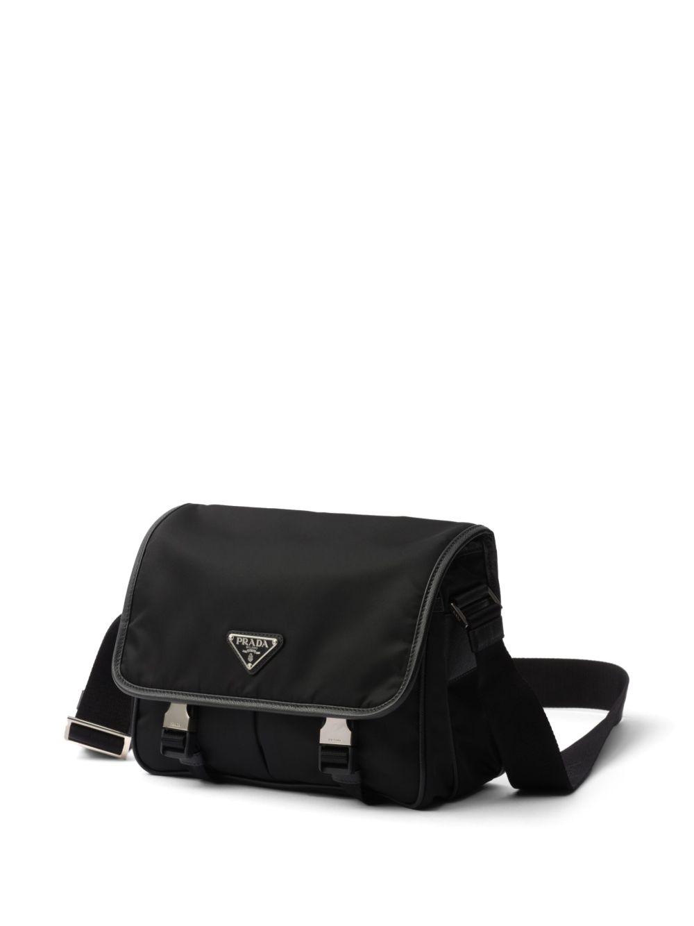 logo-appliqué Re-Nylon shoulder bag Product Image