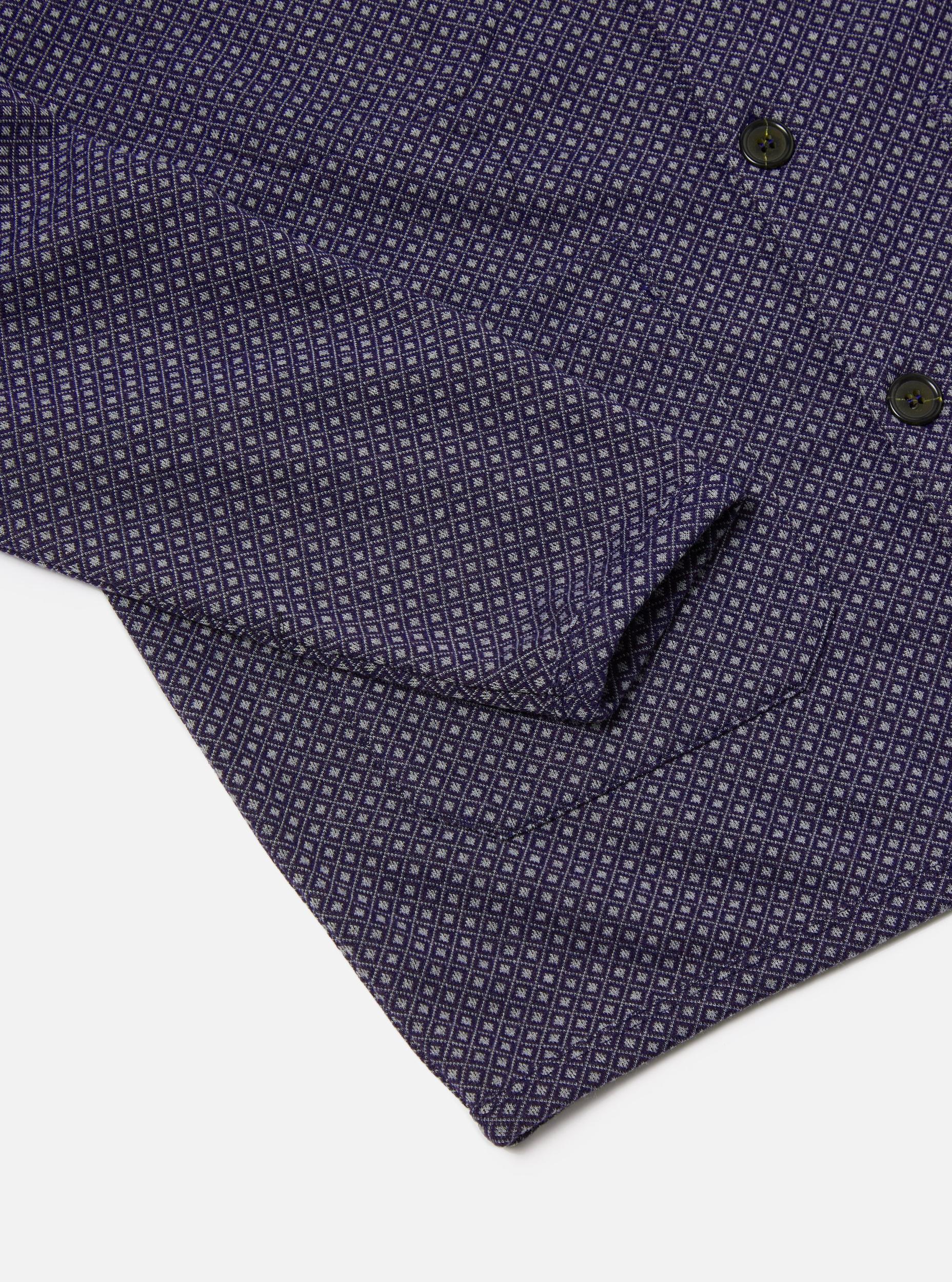 Navy Argyll Jersey Cardigan Product Image