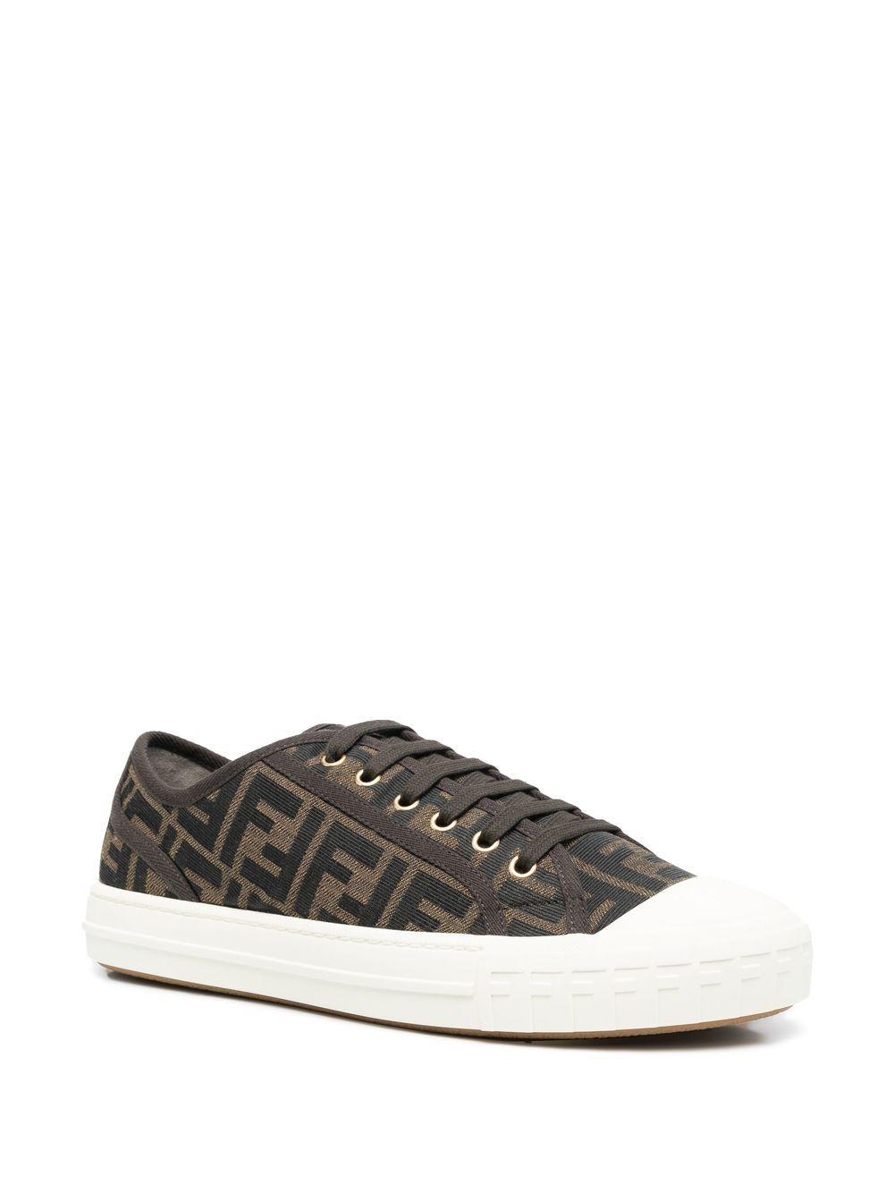 jacquard-logo low-top sneakers Product Image
