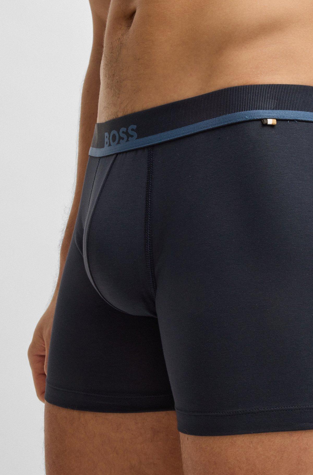Stretch-cotton boxer briefs with logo waistband Product Image