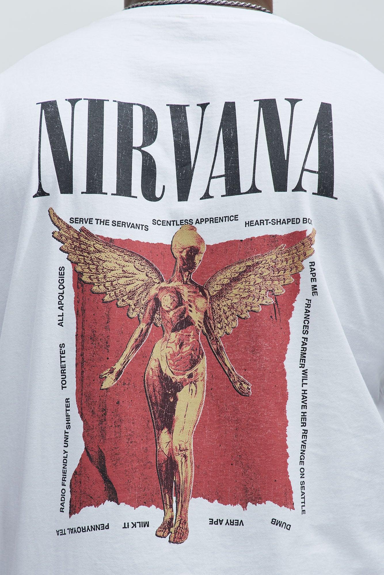 Nirvana In Utero Album Short Sleeve Tee - White Product Image