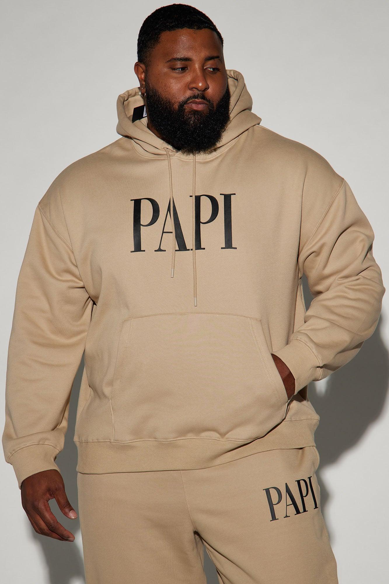 Family Goals Papi Hoodie - Taupe Product Image