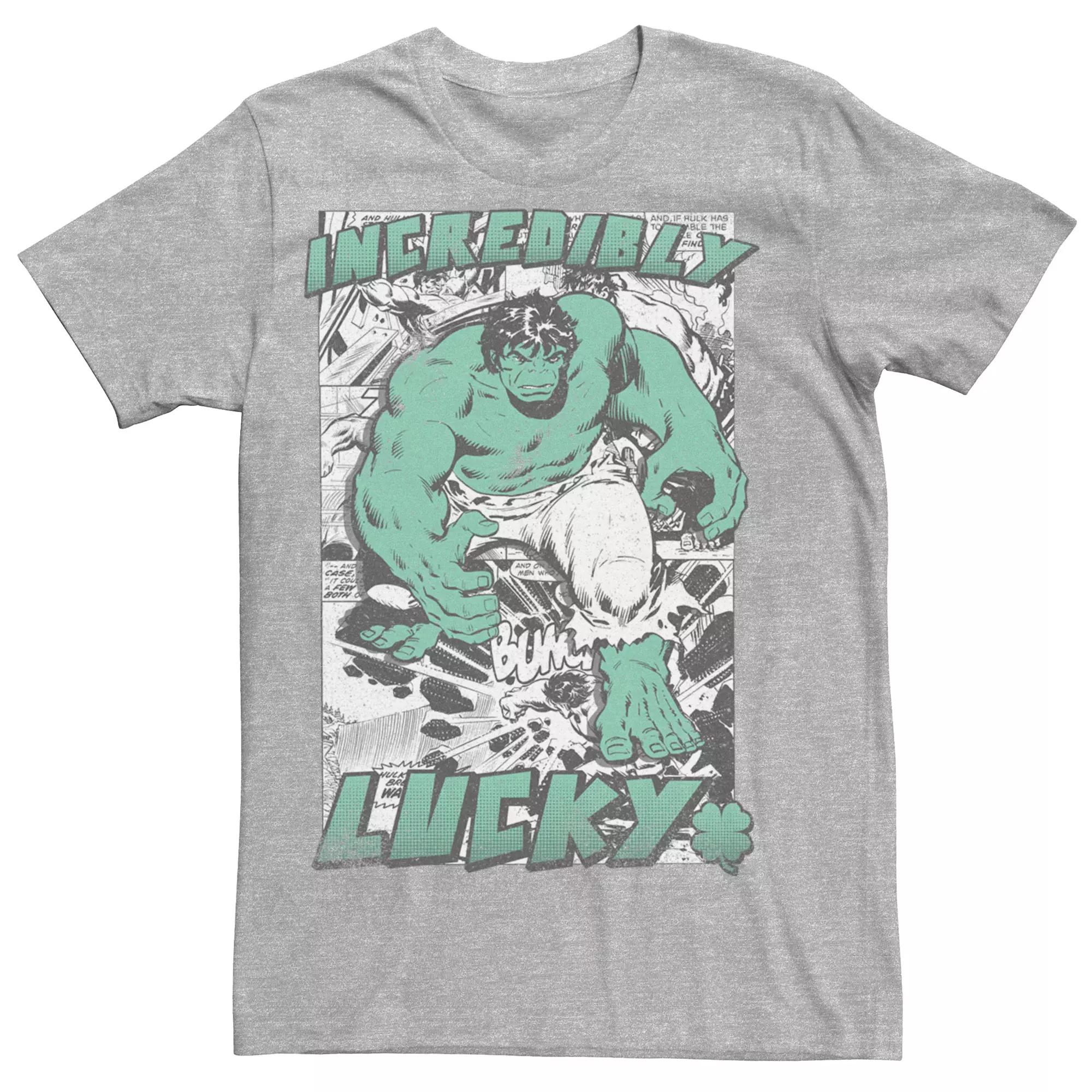 Men's Marvel The Incredible Hulk Incredibly Lucky Graphic Tee,  Product Image