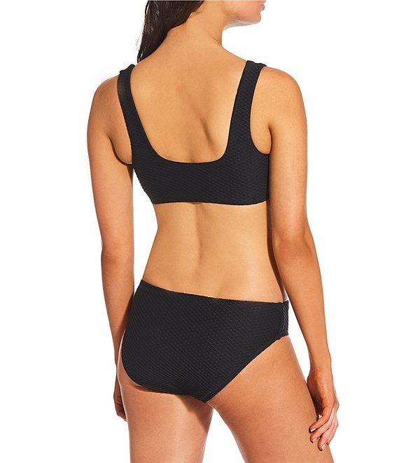 Alex Marie Diamond Textured Mid Rise Hipster Swim Bottom Product Image