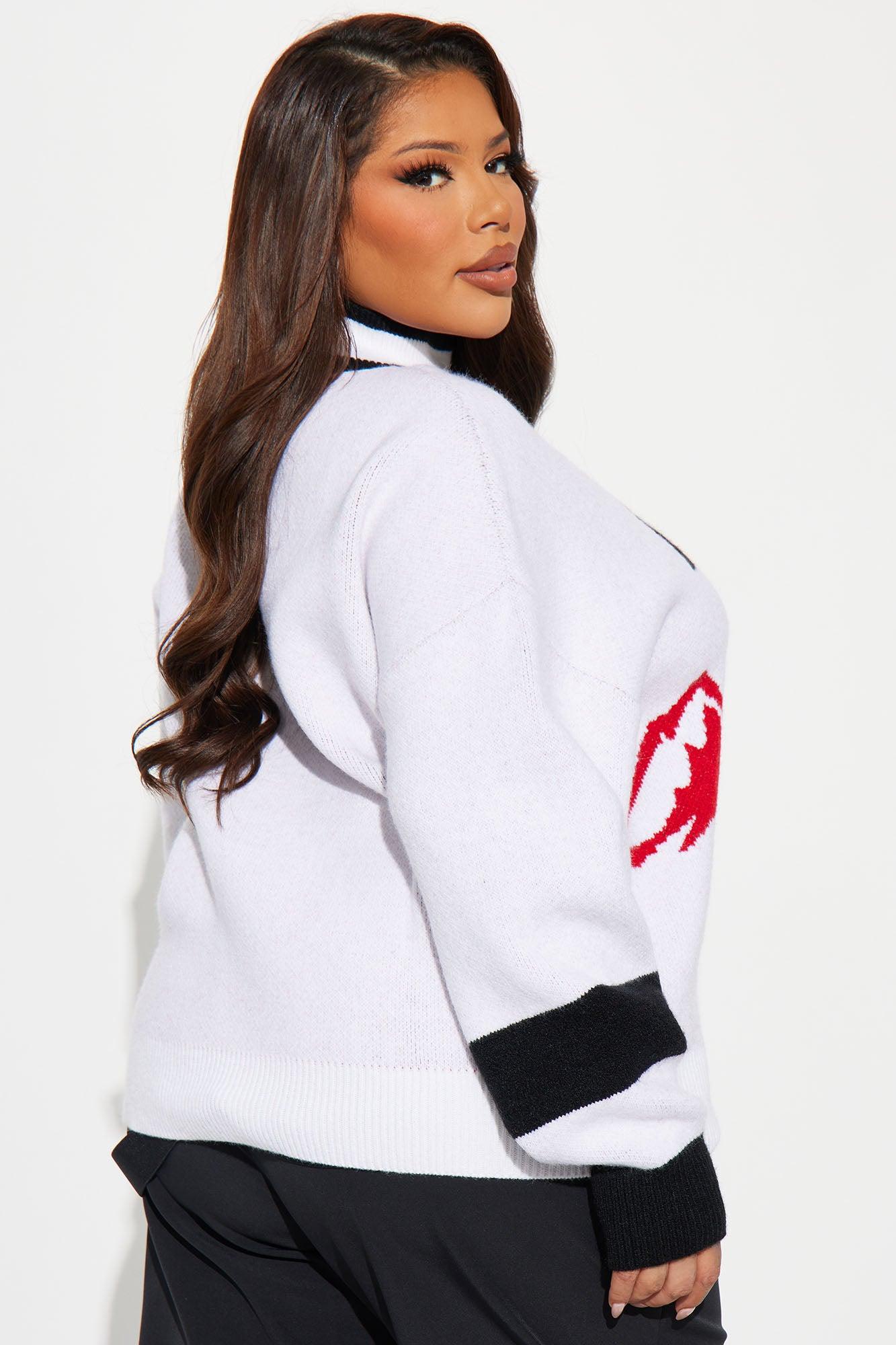 Après Ski Pullover Sweater - White/combo Female Product Image