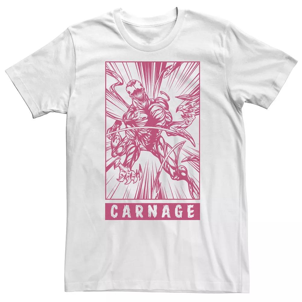 Big & Tall Marvel Venom Carnage Symbiote Comic Tee, Men's,  Product Image
