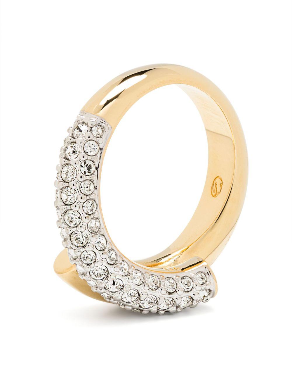 Dextera crystal-embellished ring Product Image