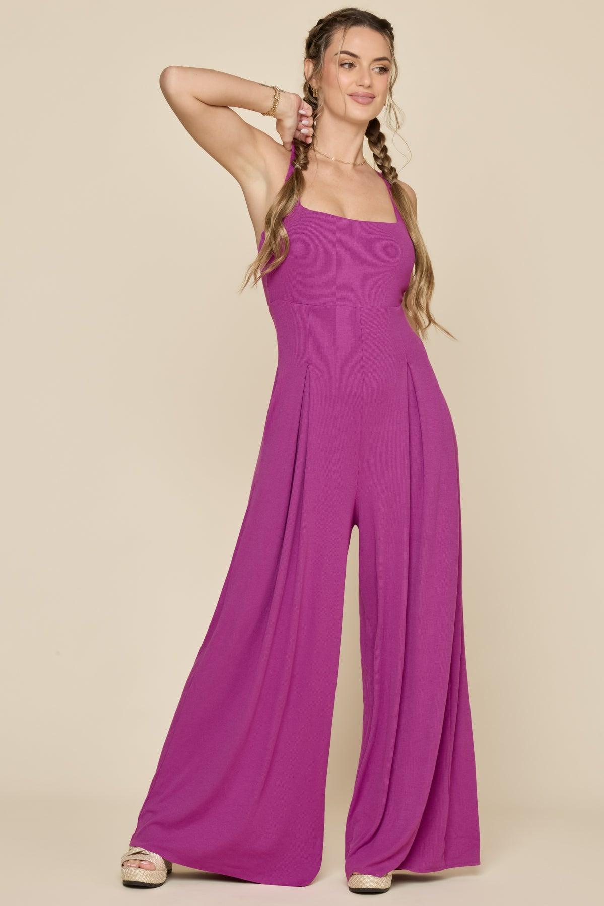 Go with the Flow Jumpsuit - Stormy Weather Product Image