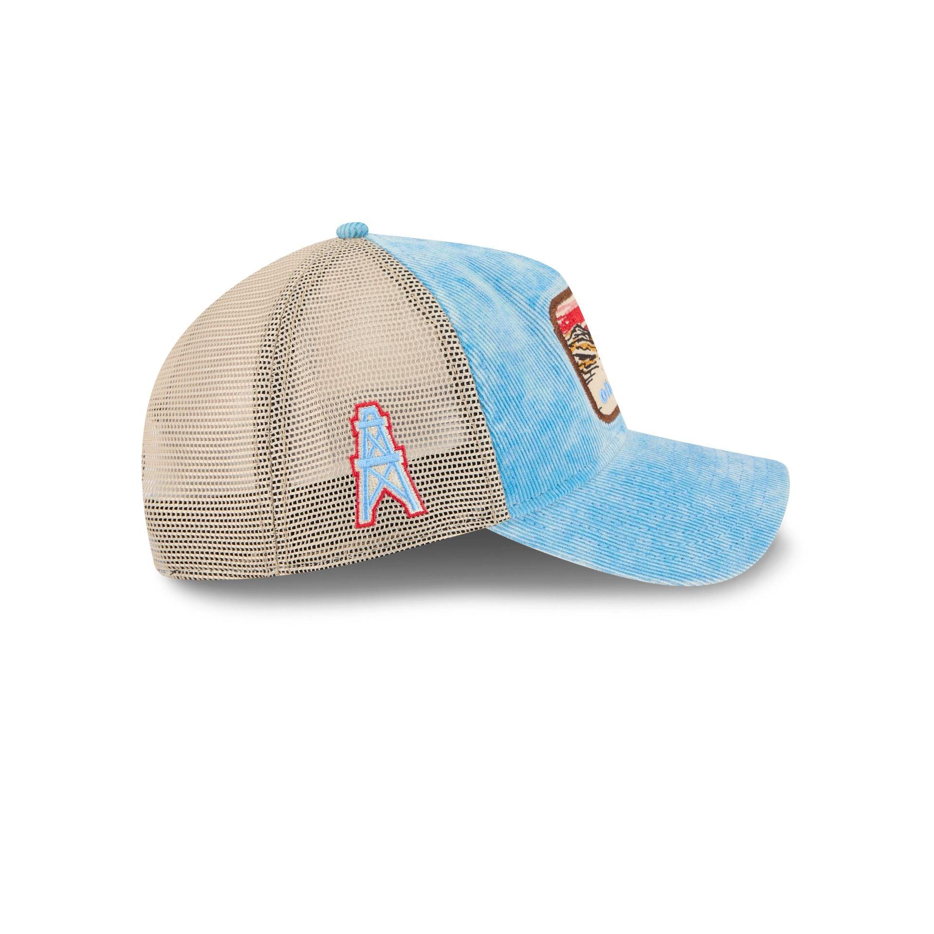 Oilers Vintage Landscape 9TWENTY A-Frame Trucker Hat Male Product Image