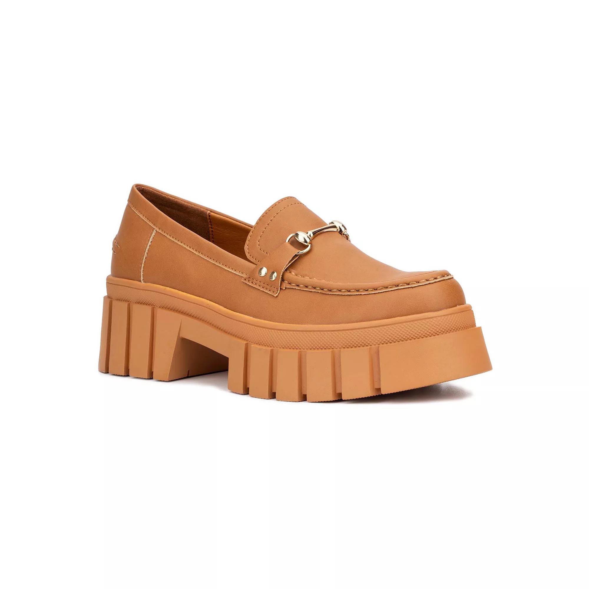 New York & Company Seraphina Women's Platform Loafers, Size: 7, Red Product Image