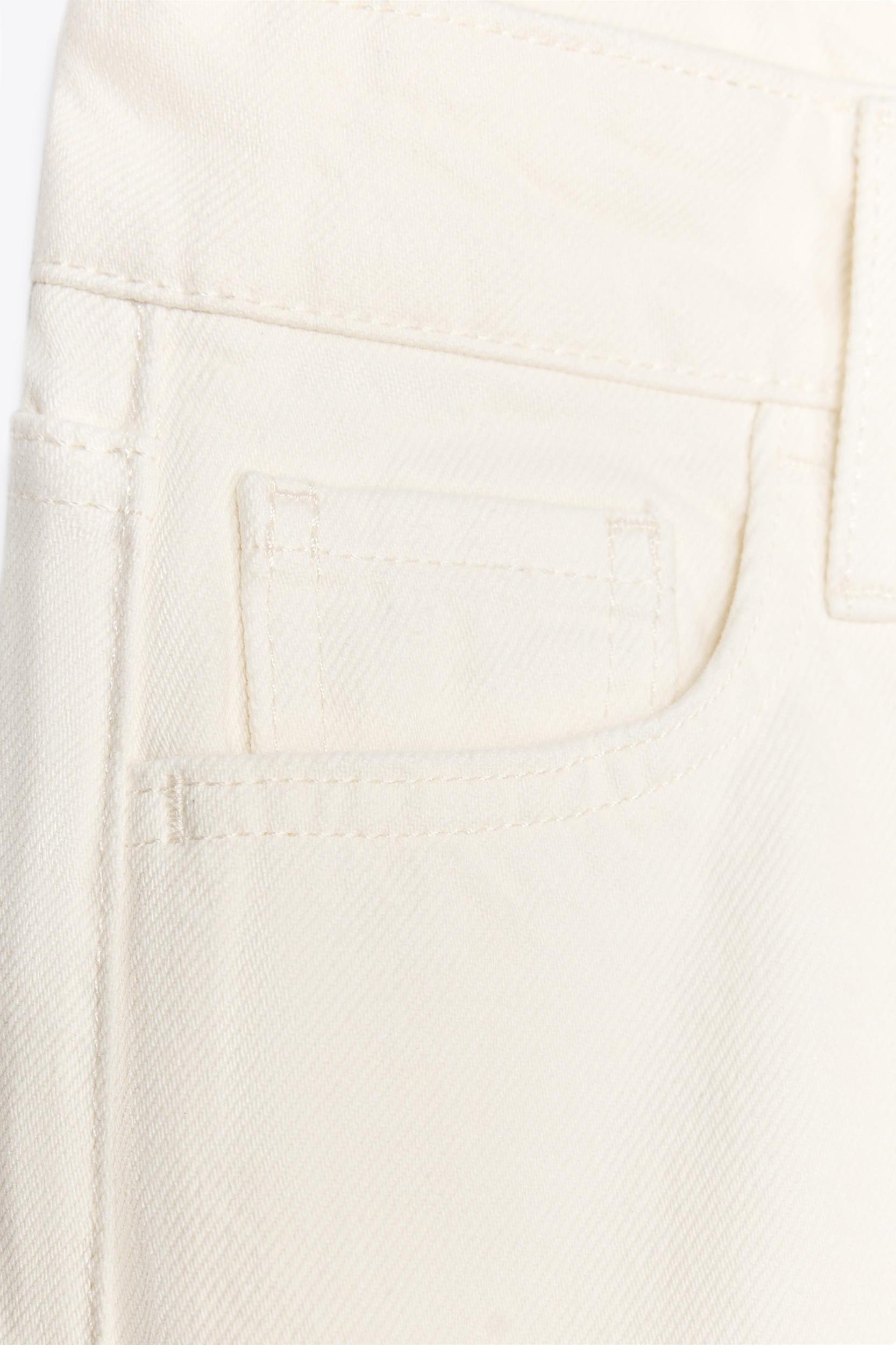 ZW COLLECTION FLARE MID-RISE JEANS WITH TIES Product Image