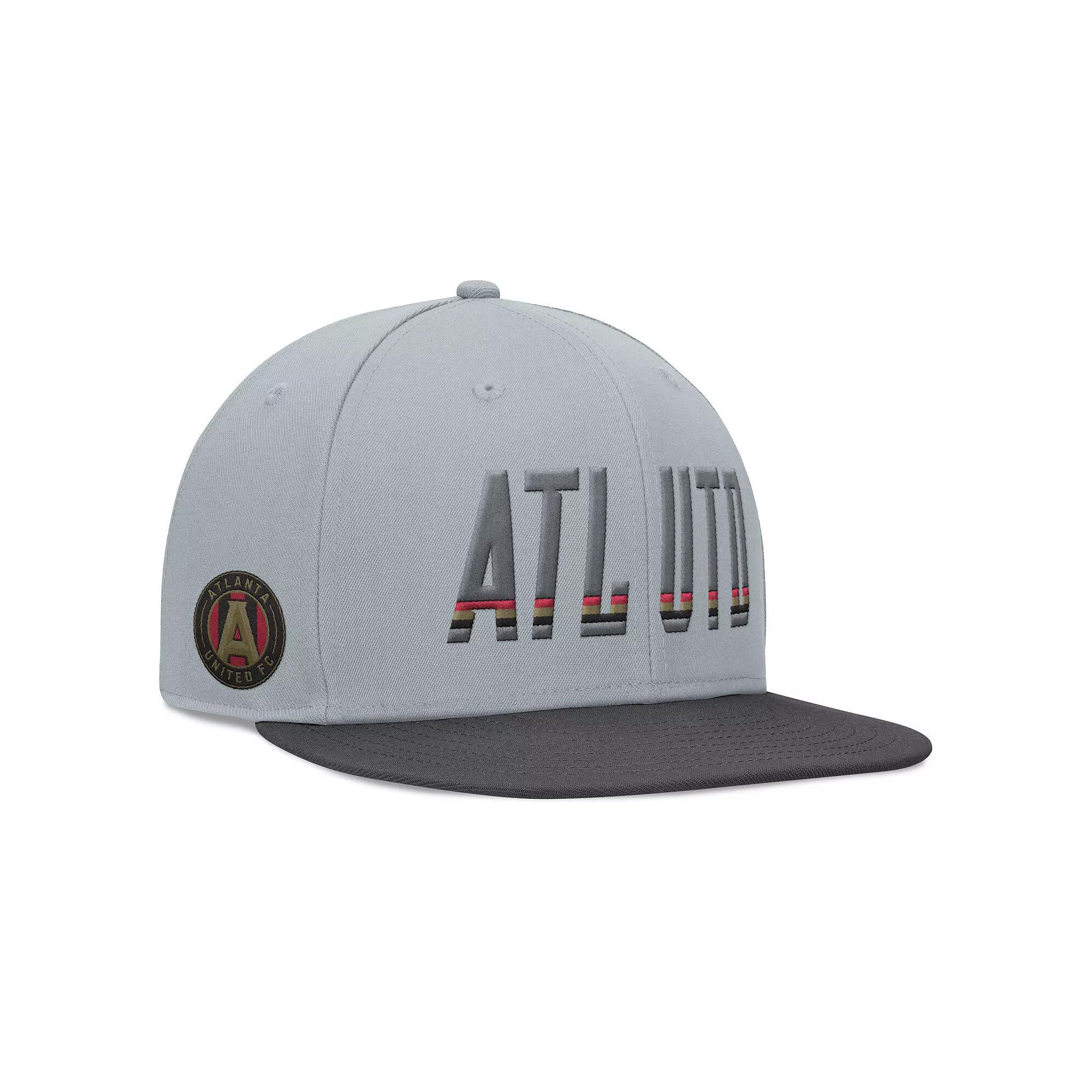 Men's Fanatics Branded Gray Atlanta United FC Smoke Snapback Hat, Atu Grey Product Image