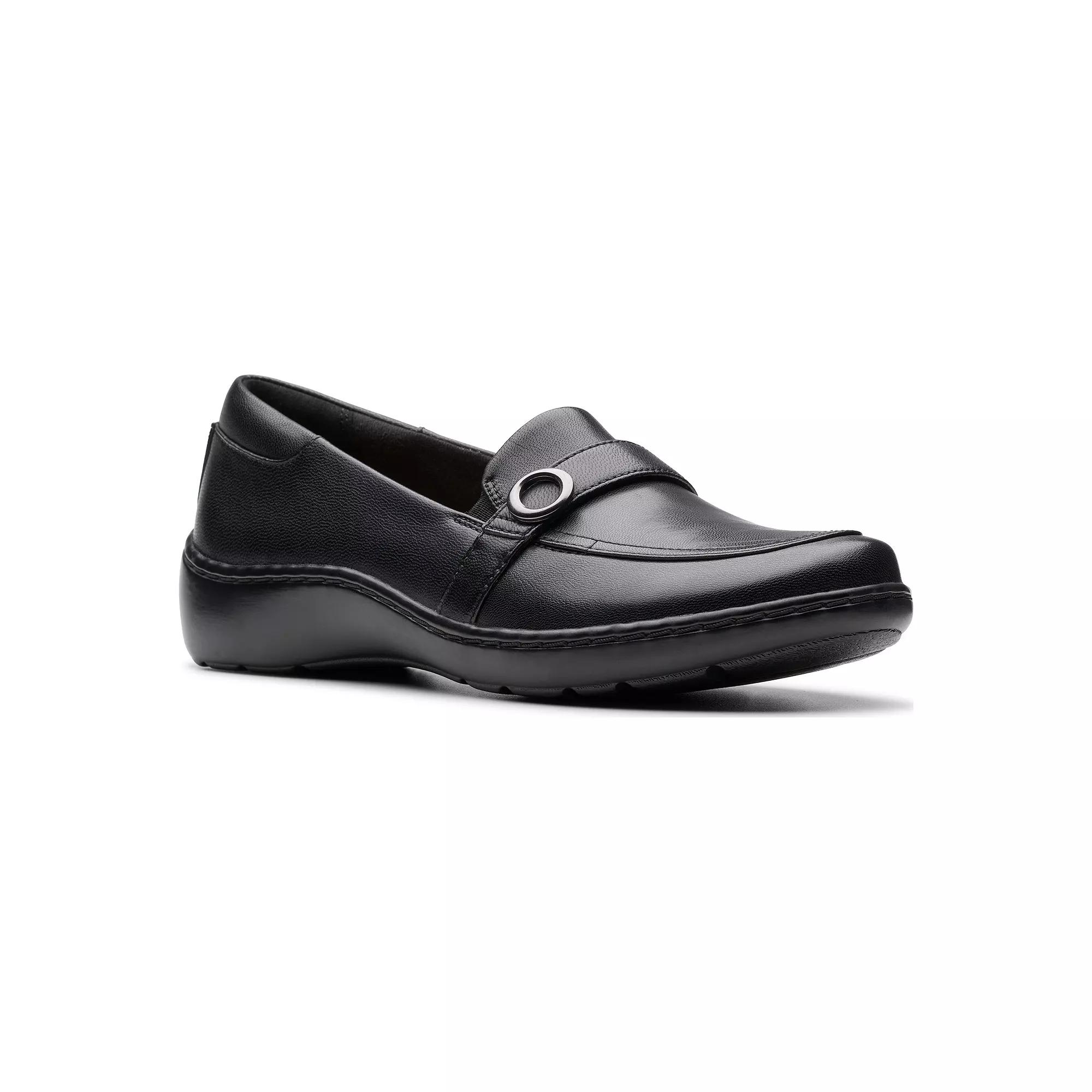 Clarks® Cora Charm Women's Leather Slip-On Shoes,  Product Image