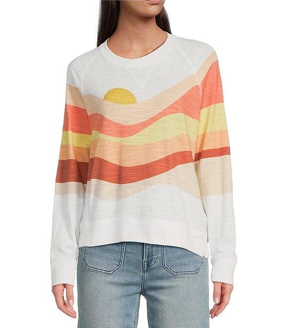 Faherty Sunwash Organic Cotton Slub Crew Neck Long Sleeve Pullover Product Image