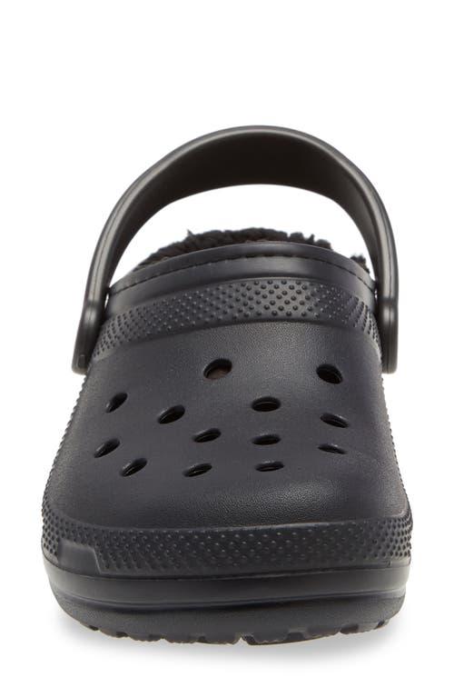 Crocs Womens Crocs Classic Lined Clogs - Womens Shoes Black/Black Product Image