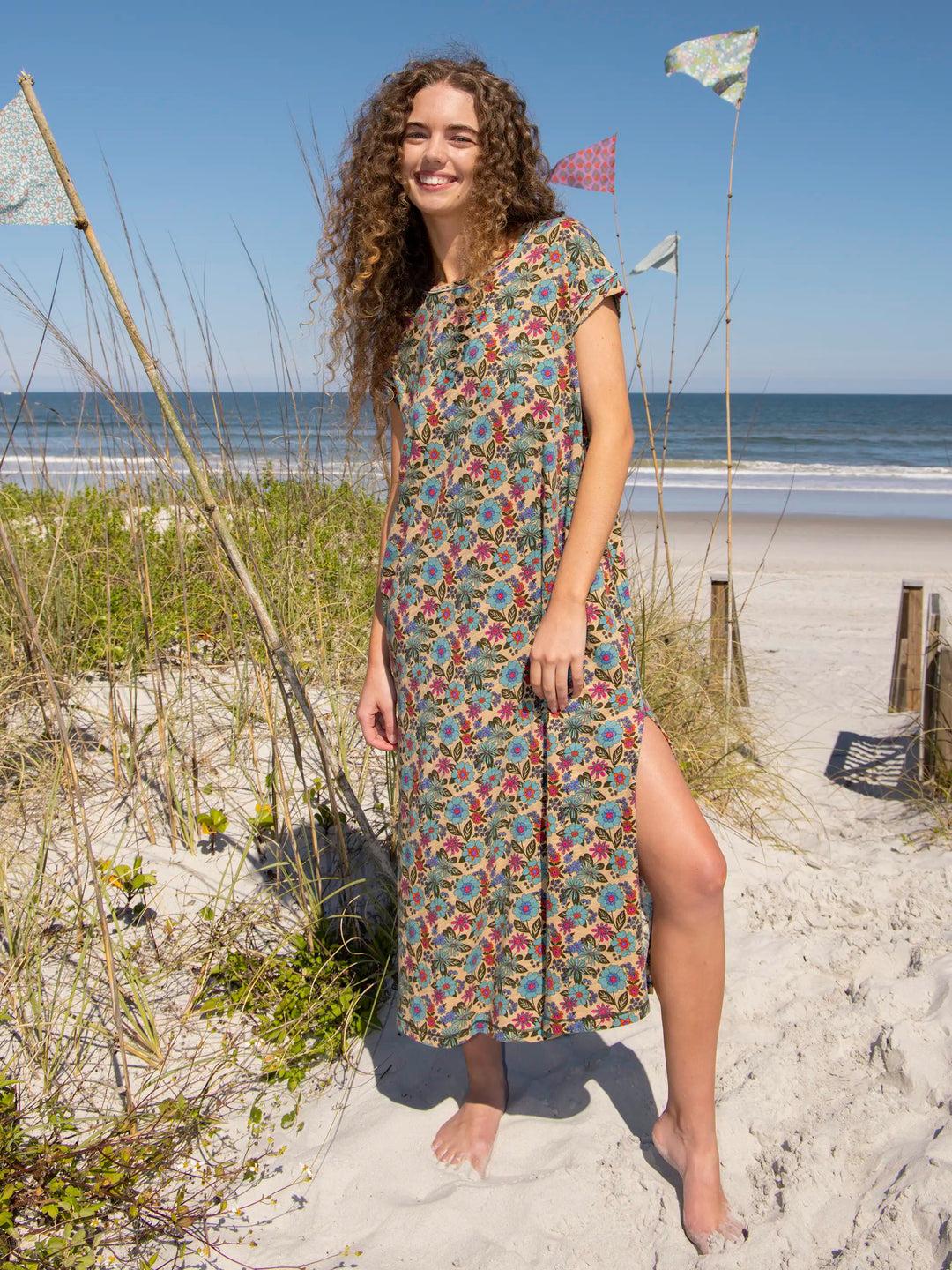 Frankie Knit Cotton Tee Midi Dress Product Image