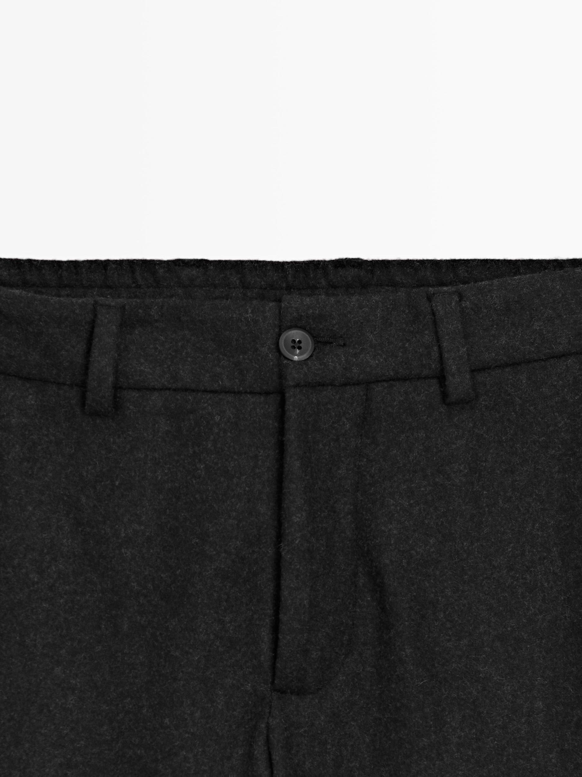 Wool blend suit trousers Product Image