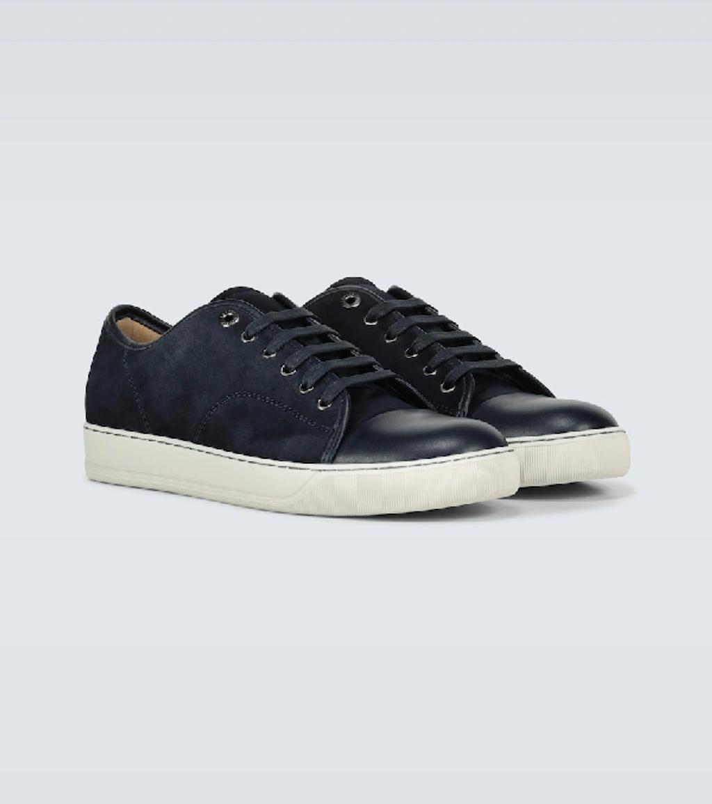 Black DBB1 Suede & Patent Leather Sneakers Product Image