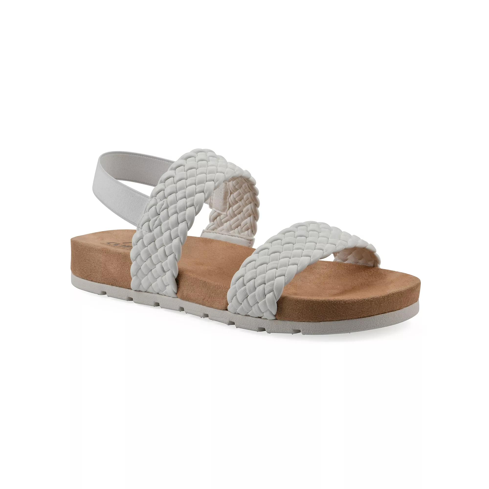 Cliffs by White Mountain Women's Slingback Sandals, Size: 9 Medium, White Smo Product Image