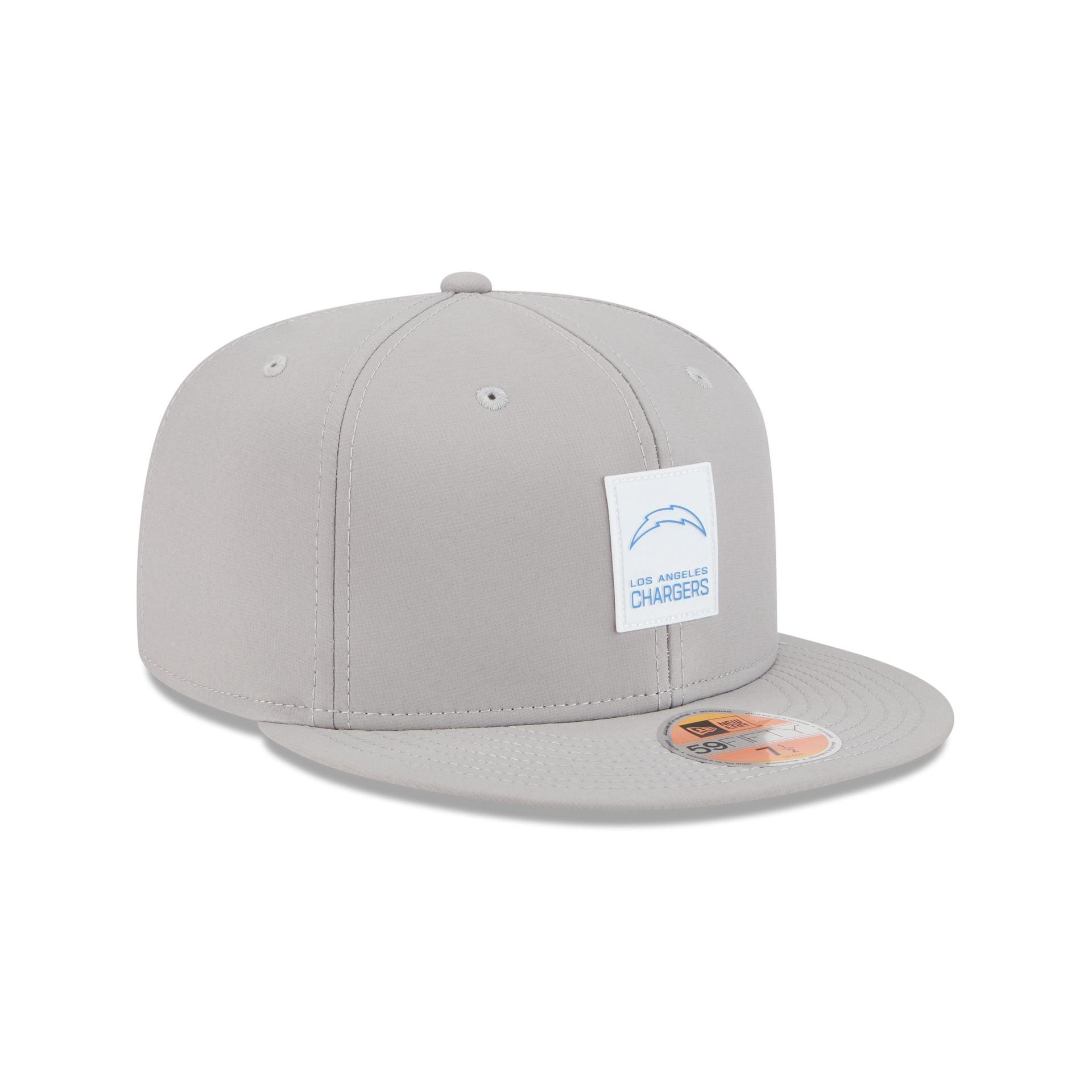 Los Angeles Chargers 2025 Sideline Hot Weather Gray 59FIFTY Fitted Hat Male Product Image