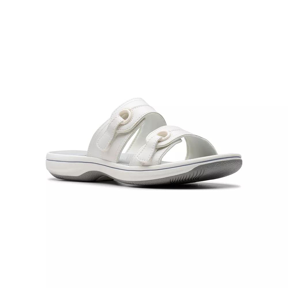 Clarks® Breeze Maye Cloudstepper Women's Flip Flop Sandals, Size: 9, White Product Image