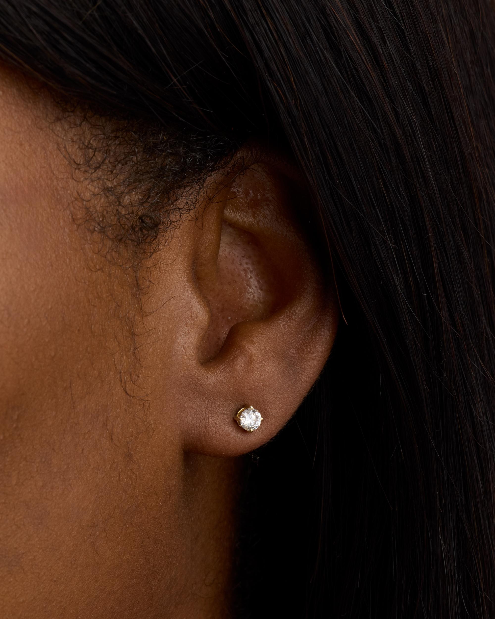 Quince | Women's 14K Gold Lab Grown Diamond Martini Studs Product Image