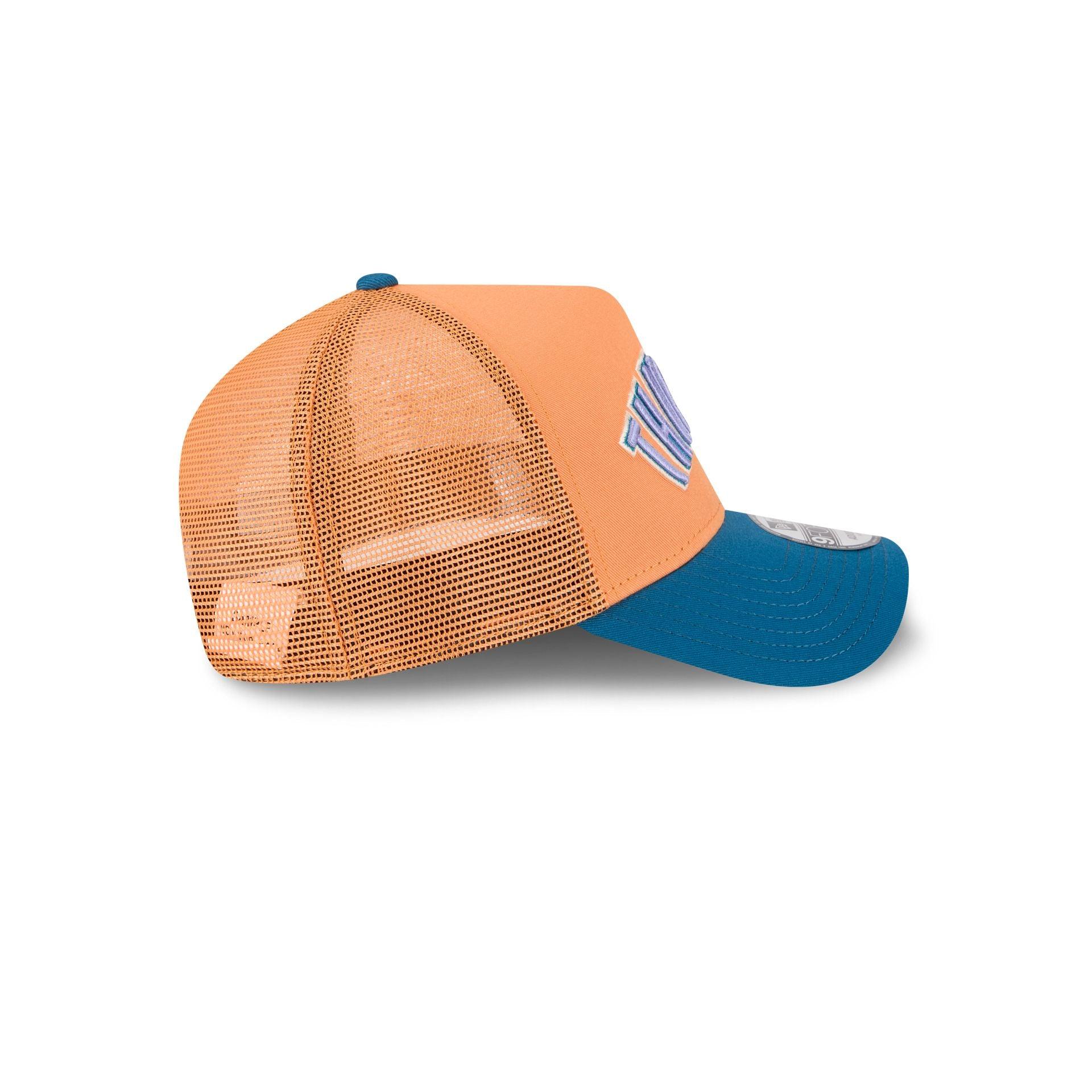 Oklahoma City Thunder Orange Glaze 9FORTY A-Frame Trucker Hat Male Product Image
