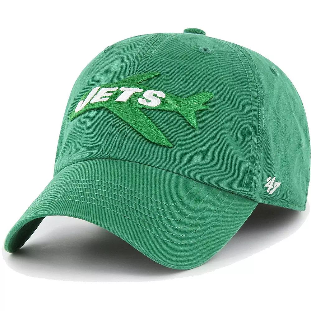 Men's '47 Kelly Green New York Jets Gridiron Classics Franchise Legacy Fitted Hat,  Product Image