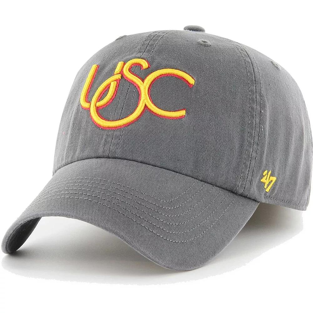 Men's '47 Charcoal USC Trojans Franchise Fitted Hat,  Product Image