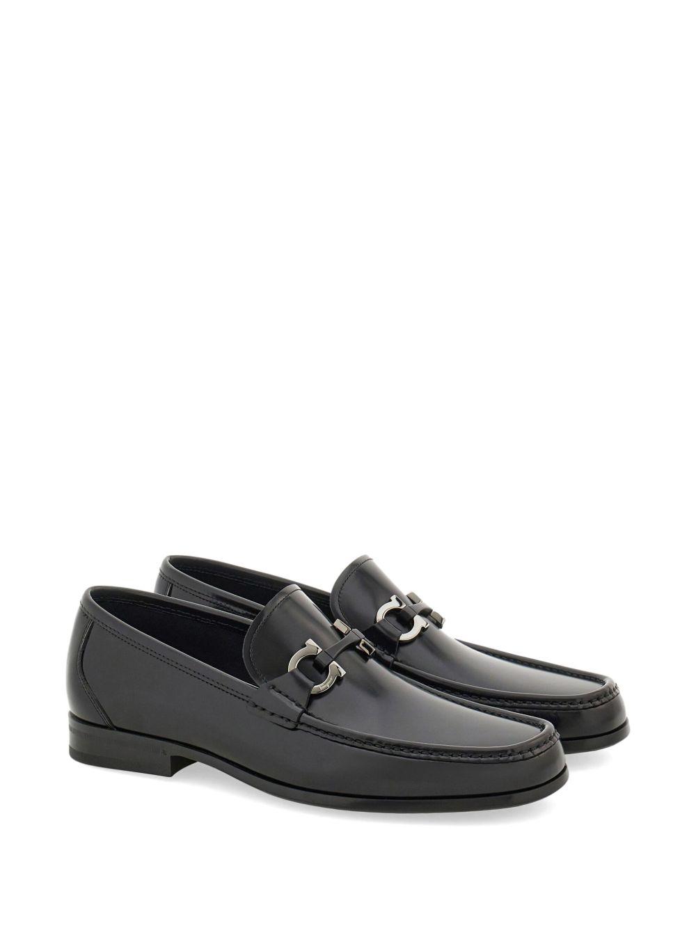 Gancini-plaque patent-finish loafers  Product Image