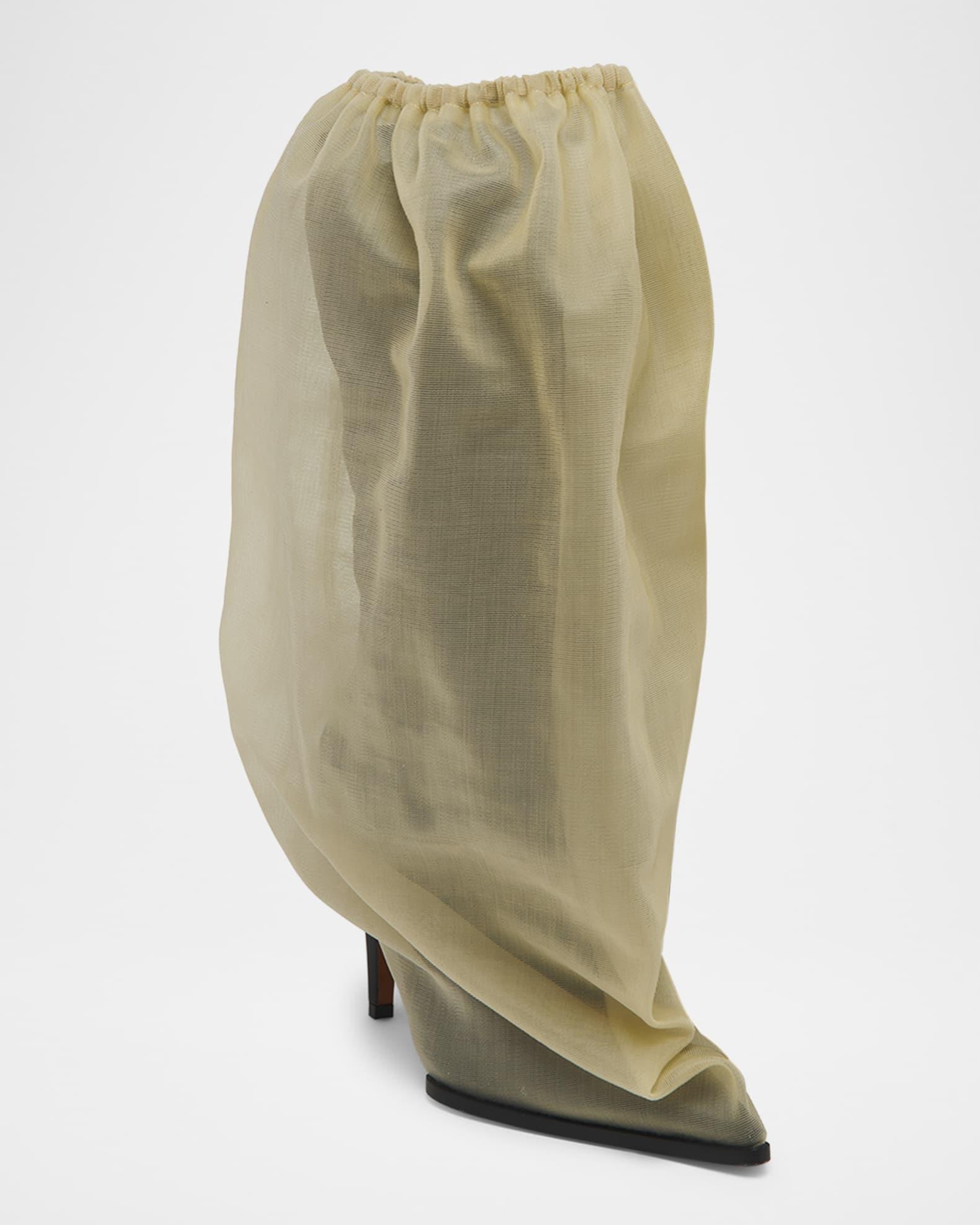 Sheer Bag Stiletto Boots Product Image