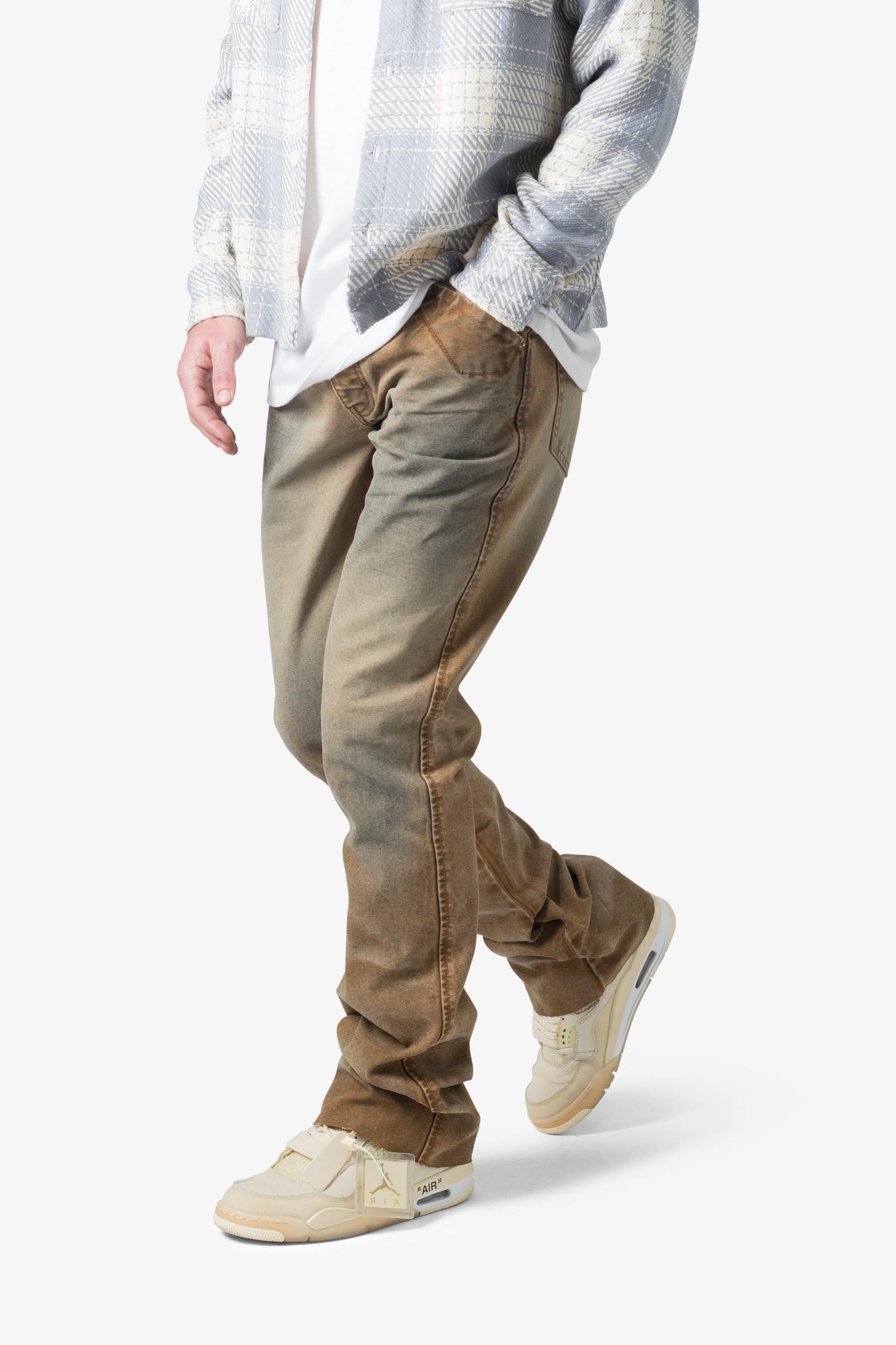 B643 Flare Burnt Denim - Black/Brown Product Image