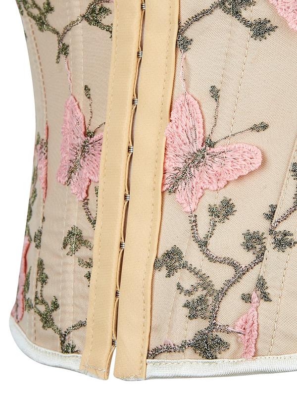 Butterfly Embroidery Bandage Corset Top Product Image