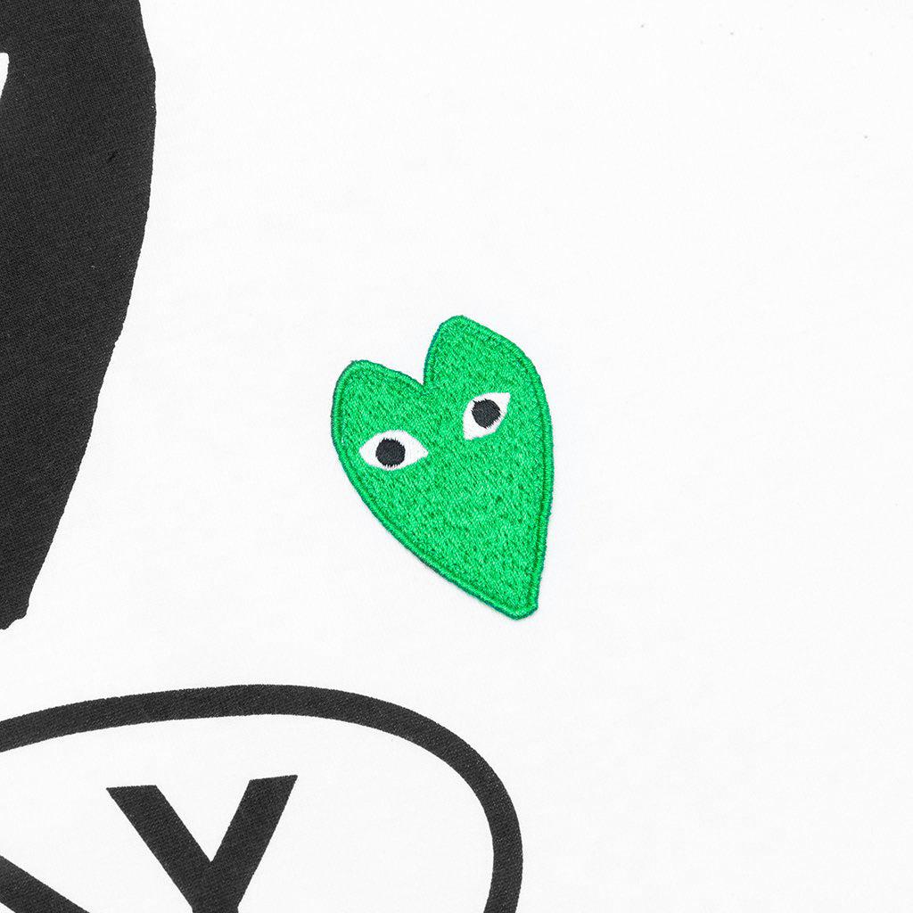 Black Multi Logo L/S T-Shirt - White Male Product Image