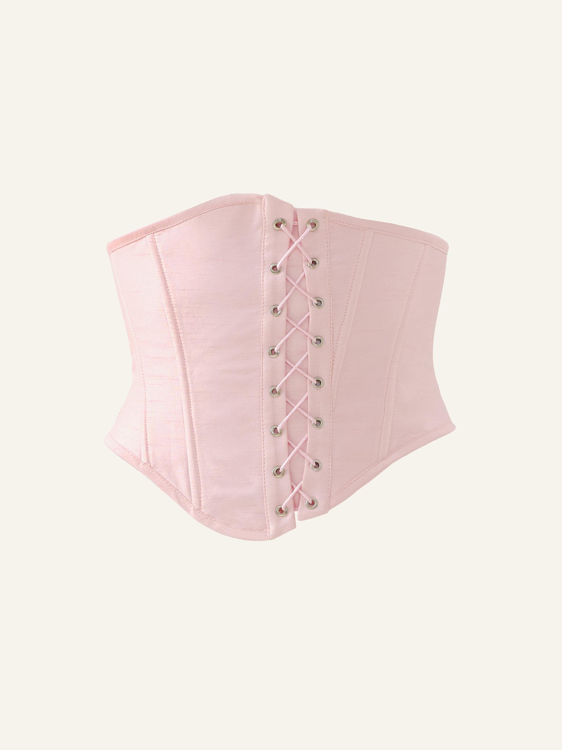 Ballroom corset in Desire Pink Product Image