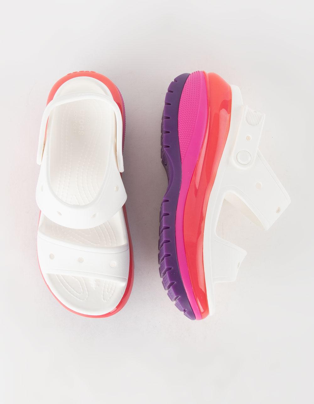 CROCS Mega Crush Womens Platform Sandals - WHITE COMBO Product Image
