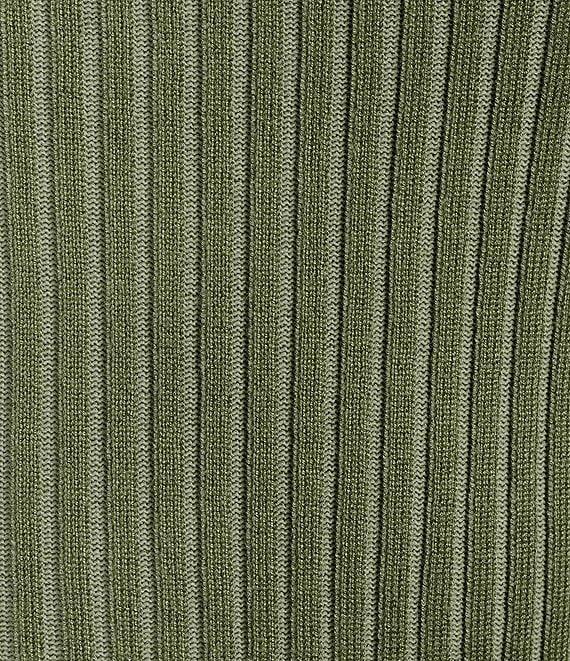 Say What Long Sleeve Mock Neck Peek A Boo Plating Top Product Image