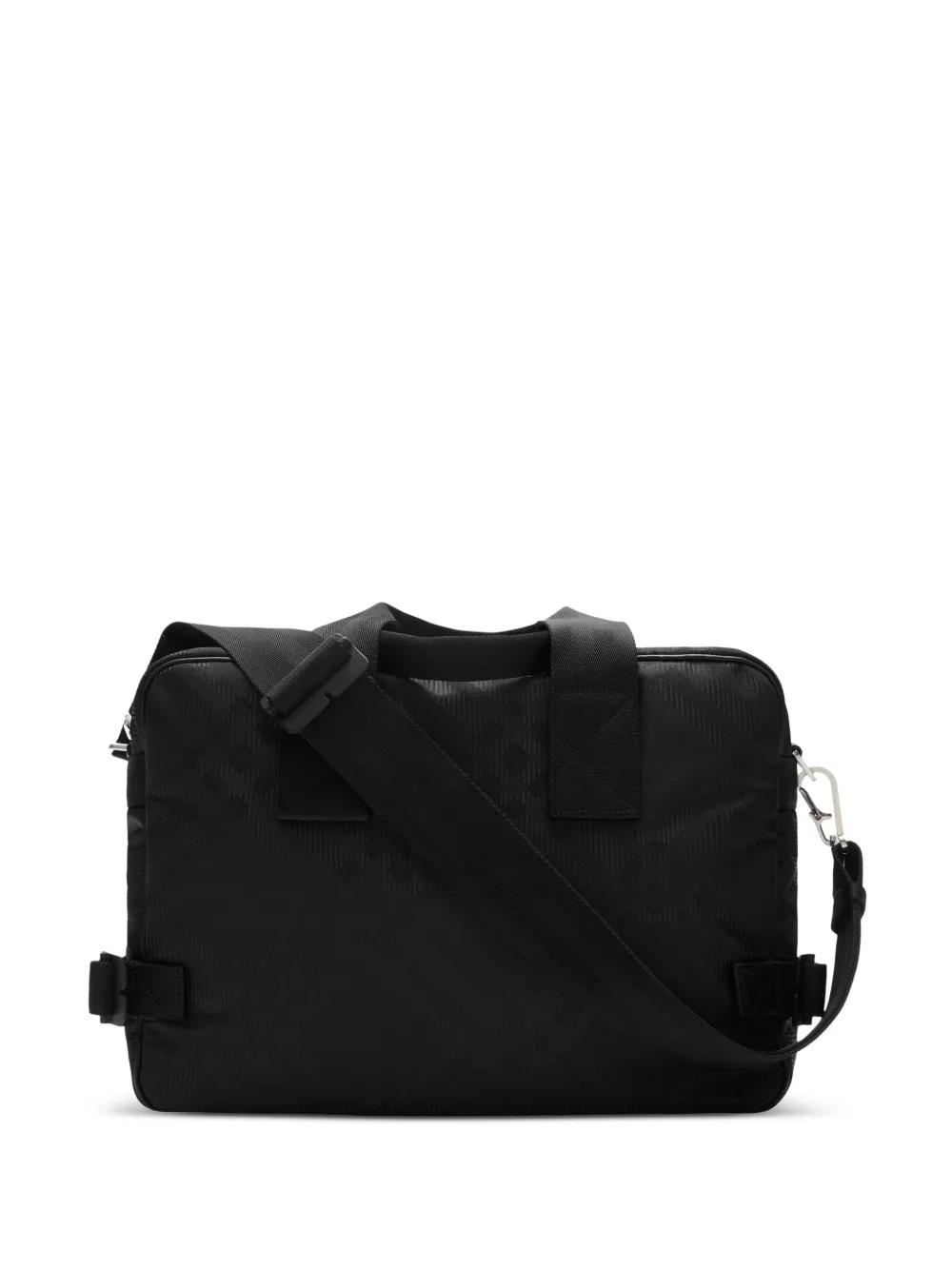 checked-jacquard briefcase Product Image
