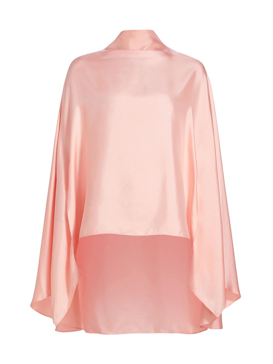 Womens Oversized Silk Twill Cape Top Product Image