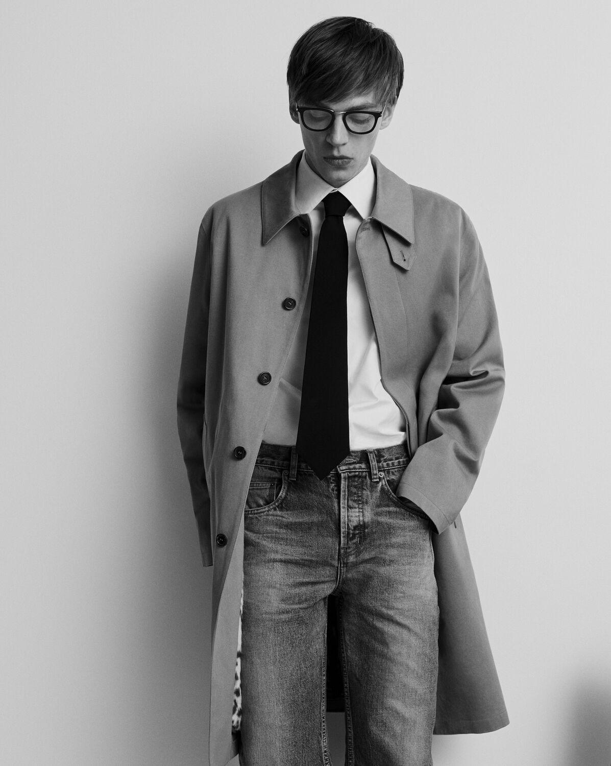 mackintosh coat in cotton gabardine Product Image