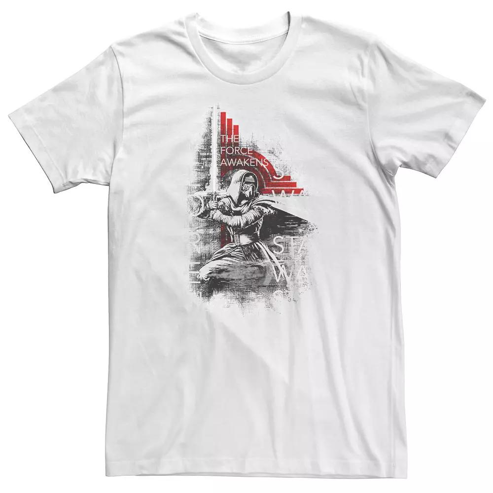 Big & Tall Star Wars Kylo Ren Action Sketch Tee, Men's,  Product Image