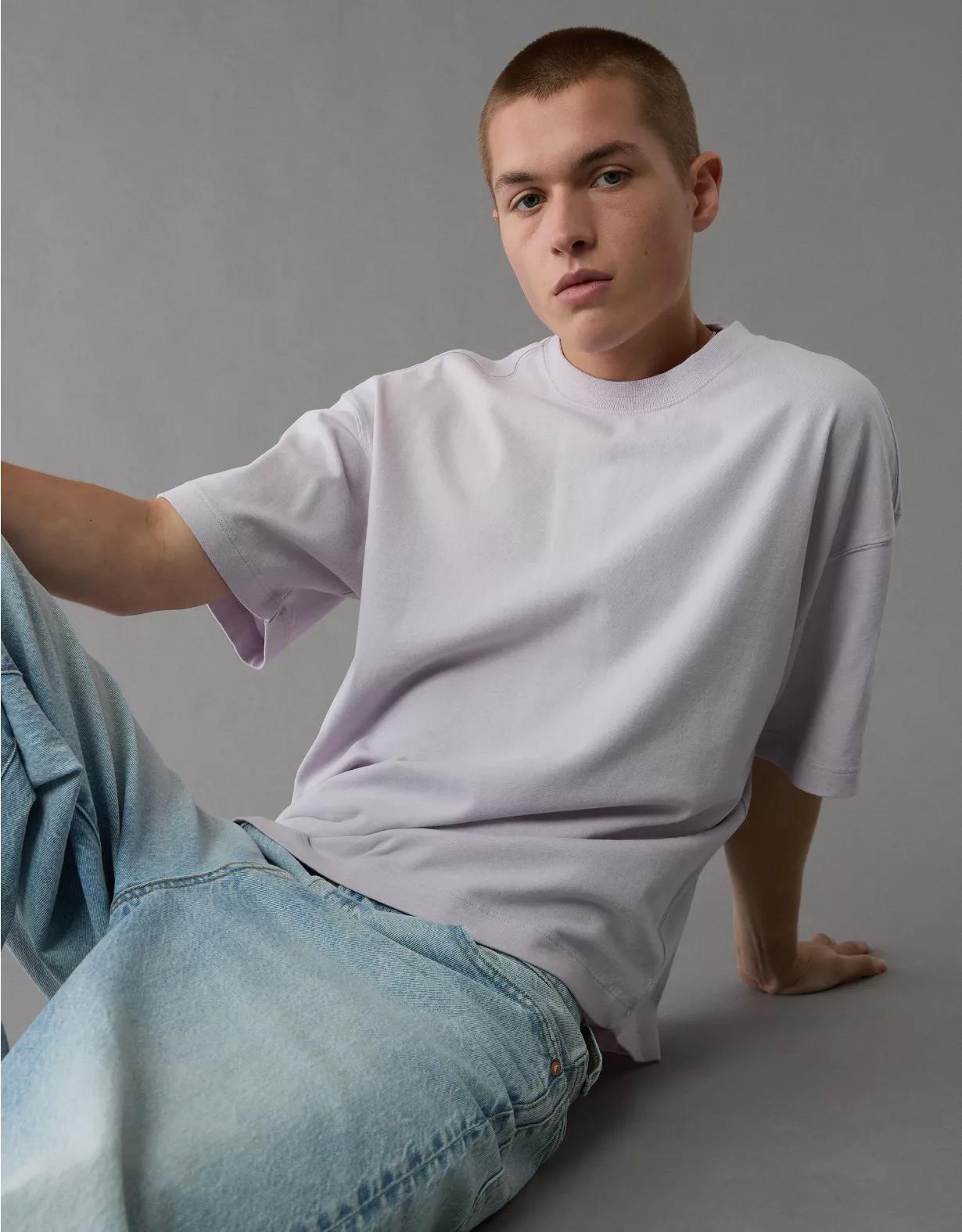 AE Boxy Sueded Jersey T-Shirt Product Image