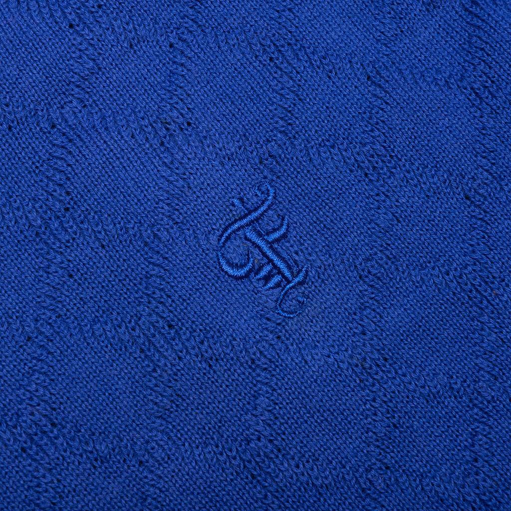 Hogan Pointelle Raglan Sleeve Sweater Polo - Coral Male Product Image