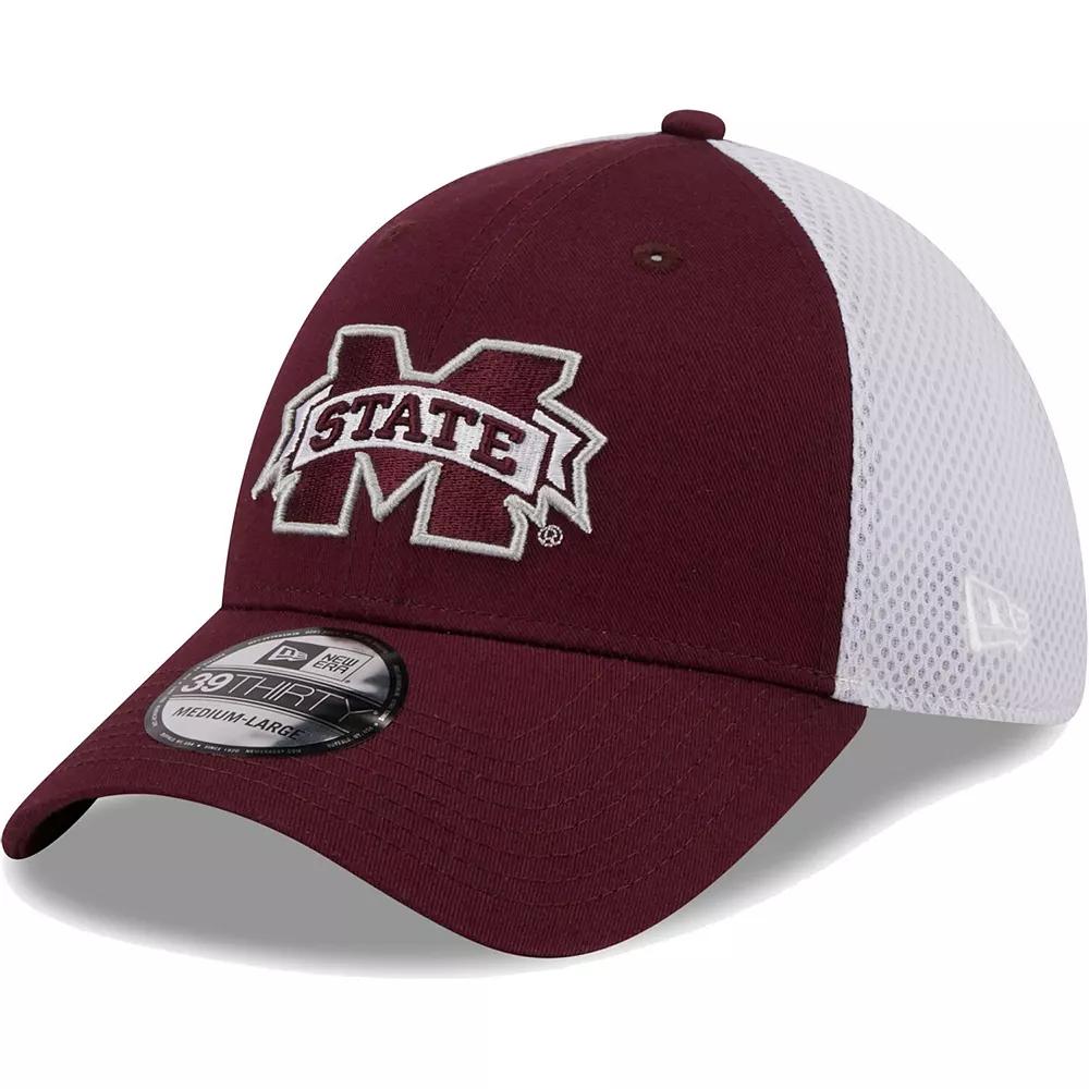 Men's New Era Maroon Mississippi State Bulldogs Evergreen Neo 39THIRTY Flex Hat, Size: Medium/Large, Mst Red Product Image