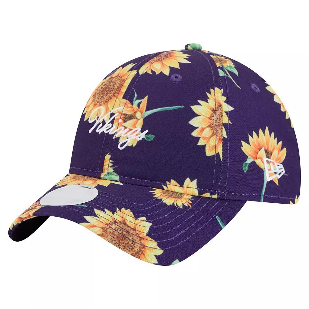 Women's New Era Purple Minnesota Vikings Adventure Sunflower 9TWENTY Adjustable Hat Product Image