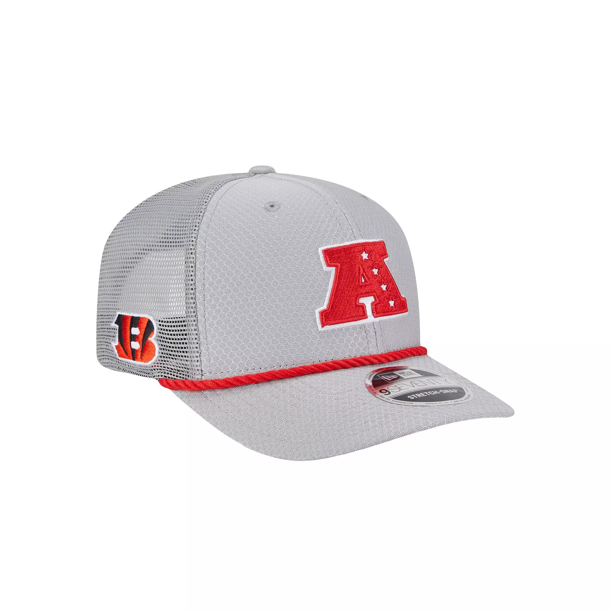 Men's New Era Gray Cincinnati Bengals 2025 Pro Bowl 9SEVENTY Stretch-Snap Hat, Grey Product Image