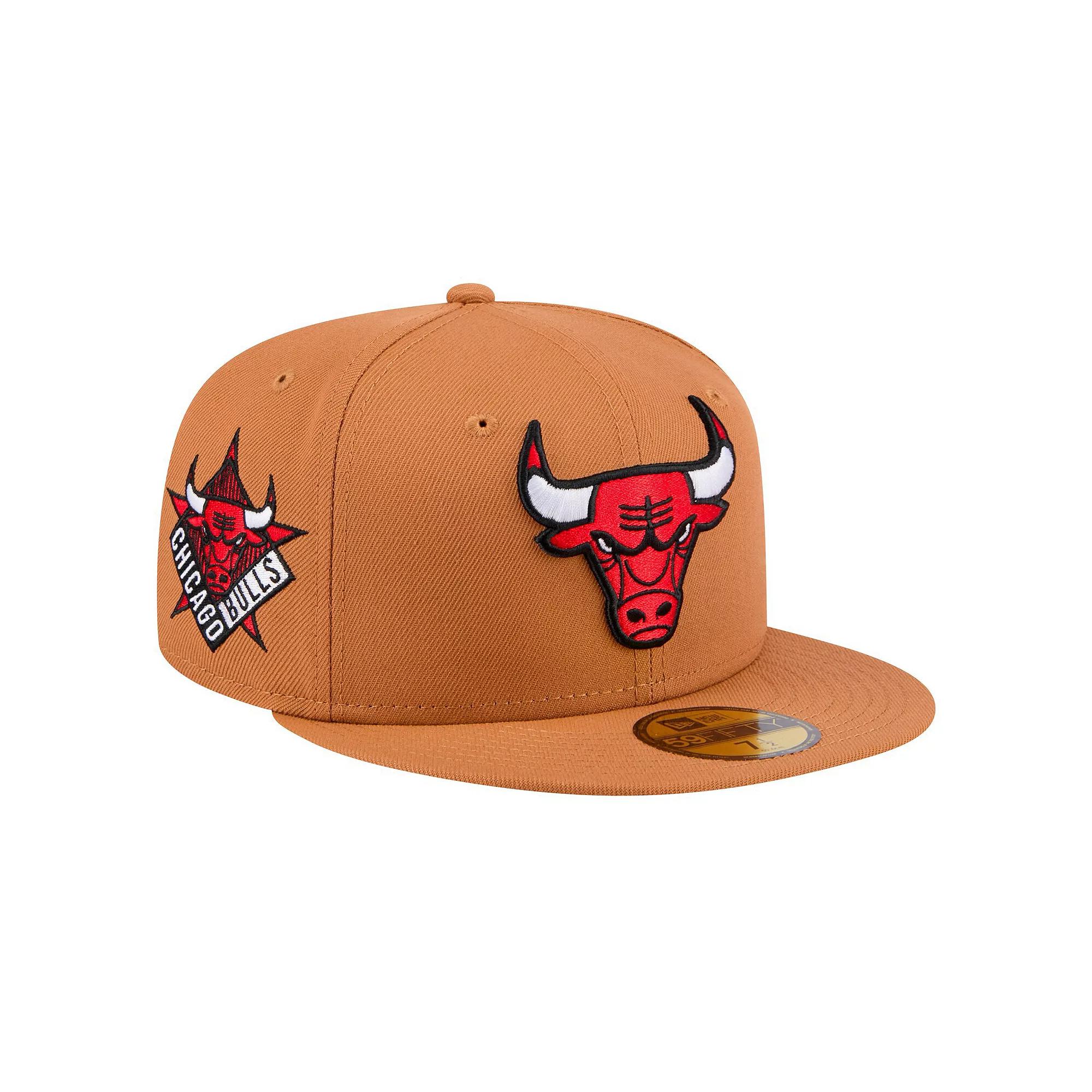 Men's New Era Tan Chicago Bulls Color Pack 59FIFTY Fitted Hat,  Product Image