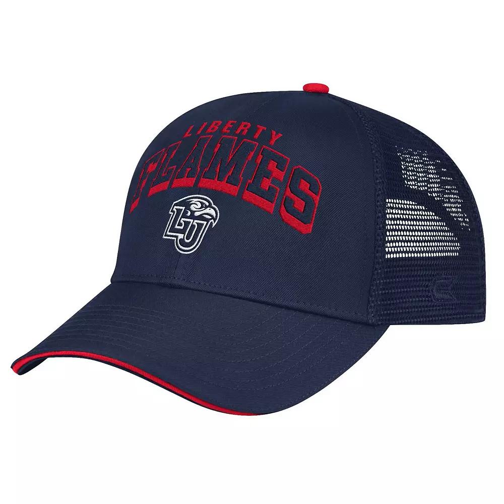 Men's Colosseum Navy Liberty Flames Wyatt Adjustable Hat, Lib Blue Product Image